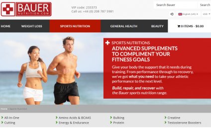 Bauer Nutrition Health Store