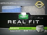Depend Real Fit Briefs for Men