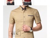 Slim Fit Short Sleeve Shirts for Men