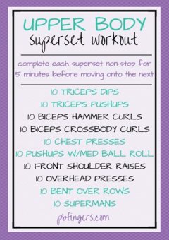 Upper Body Superset Workout