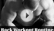 Back Workout Routine for Powerlifting