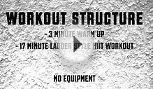 Brutal HIIT Ladder Workout - 20 Minute HIIT Workout at Home
