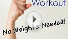 Upper Body Workout Without Weights