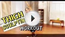 Woman Workout At Home : Upper Body Workout And Thigh